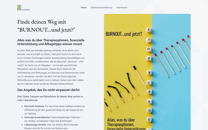 Screenshot of burnout-leitfaden.de