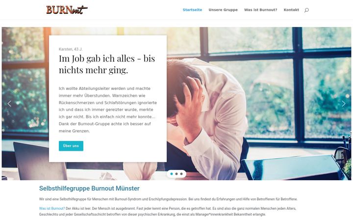 Skjermbilde av burnout-muenster.de