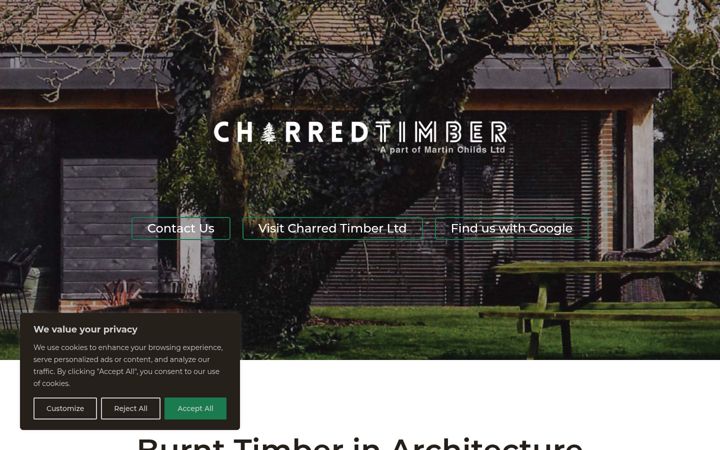 Screenshot of burnt-timber.com