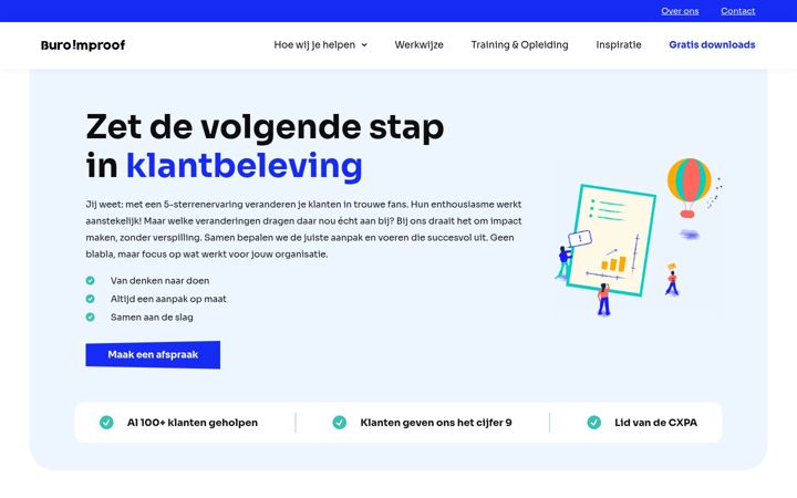 Zrzut ekranu buro-improof.nl