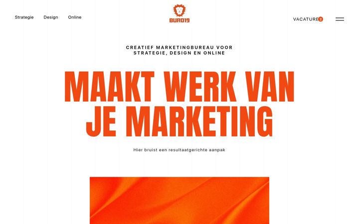 Screenshot of buro19.nl