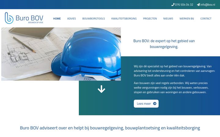 Screenshot of burobov.nl