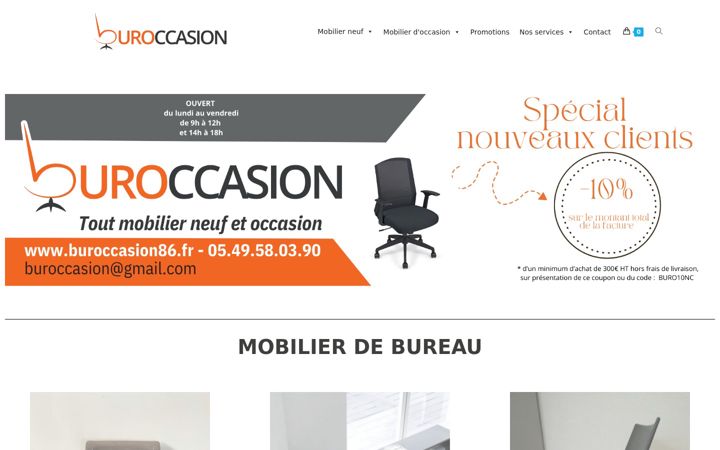 Екранна снимка на buroccasion86.fr