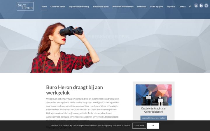 Zrzut ekranu buroheron.nl