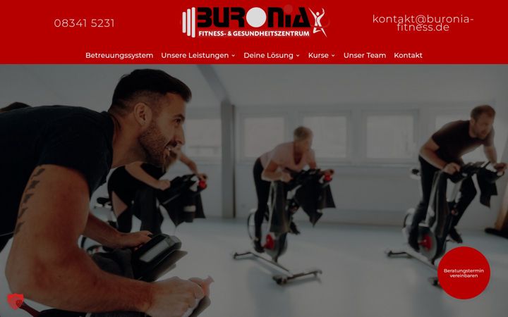 Screenshot of buronia-fitness.de