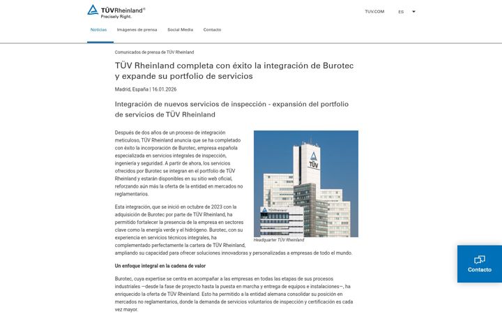 Zrzut ekranu burotec.es