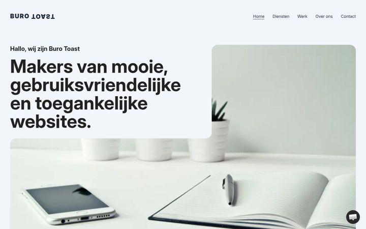 Screenshot of burotoast.nl
