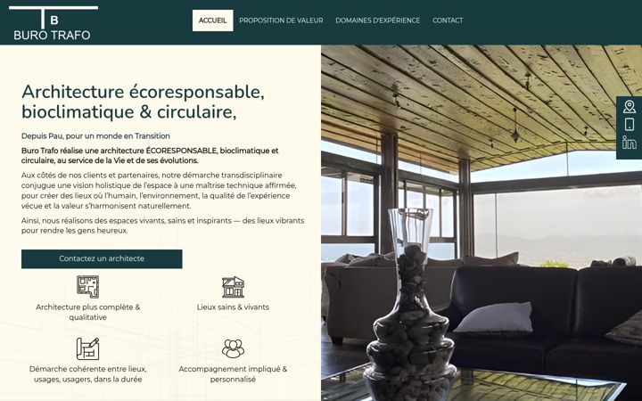 Screenshot of burotrafo.fr