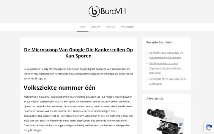 Screenshot of burovh.nl