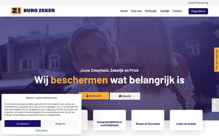 Screenshot of burozeker.nl