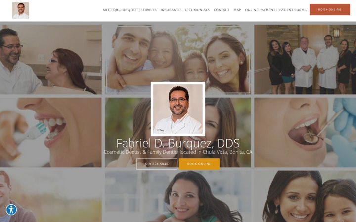 Screenshot of burquezdentalpractice.com