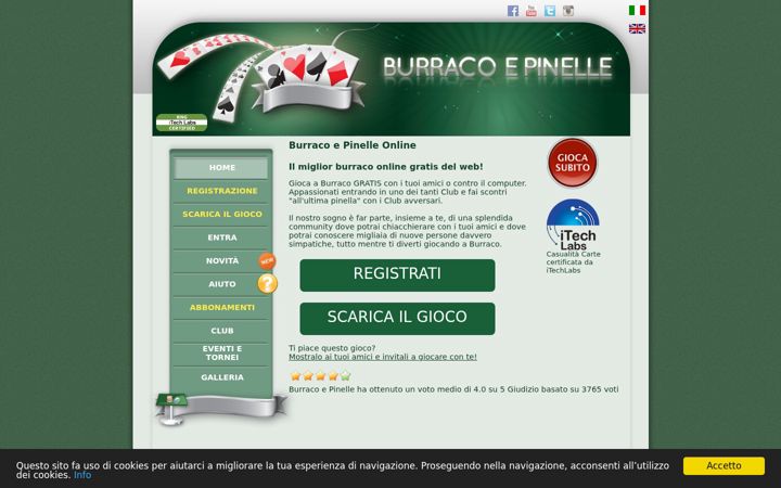 Screenshot of burracoepinelle.com