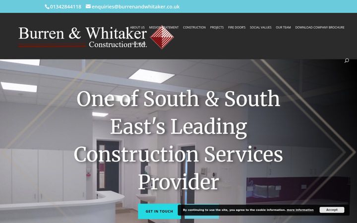 Screenshot of burrenandwhitaker.co.uk