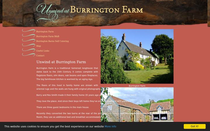 Screenshot of burringtonfarm.co.uk