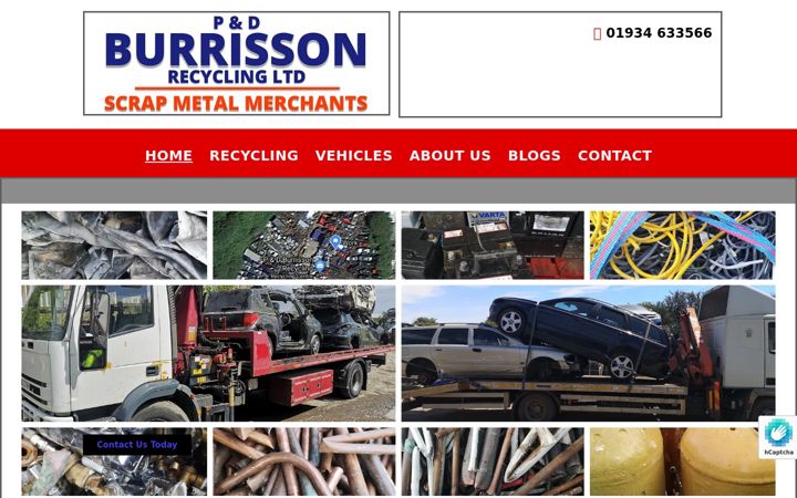 Screenshot of burrissonrecycling.co.uk