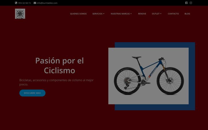 Screenshot of burritabike.com