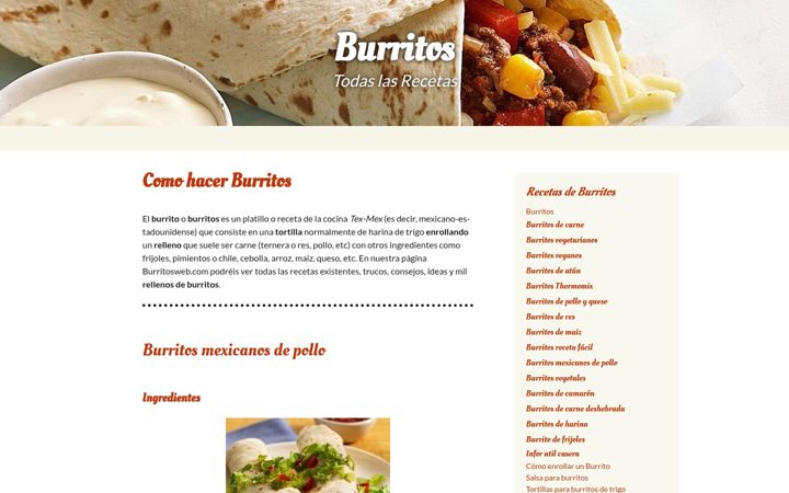 Screenshot of burritosweb.com
