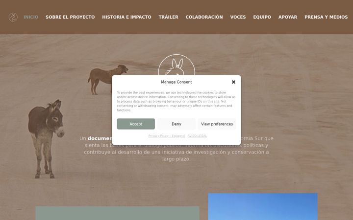 Screenshot of burrosbaja.org