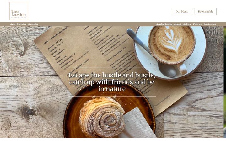 Screenshot of burroughcourtcoffeeshop.co.uk