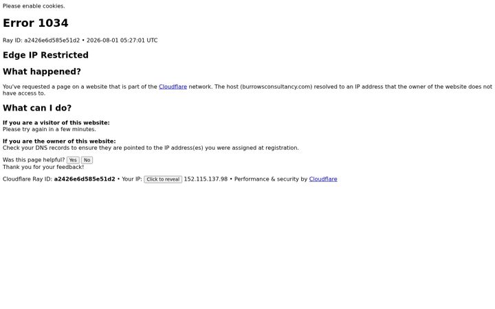 Screenshot of burrowsconsultancy.com