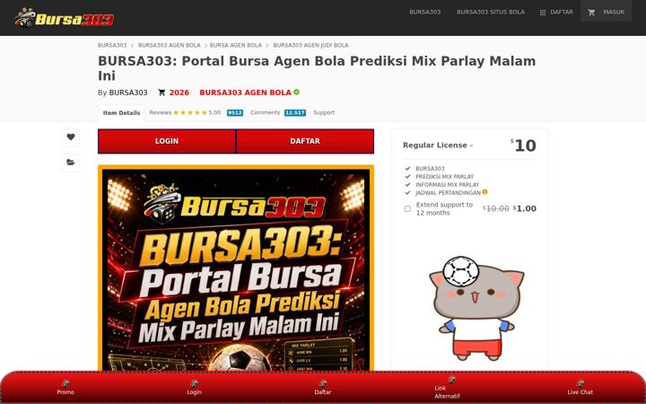 Screenshot of bursa303.date