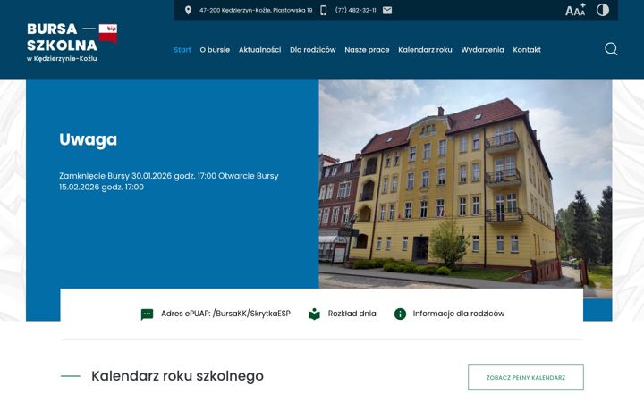 Screenshot of bursakk.pl
