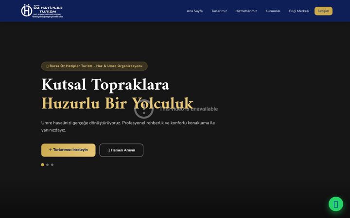 Screenshot of bursaozhatiplerturizm.com