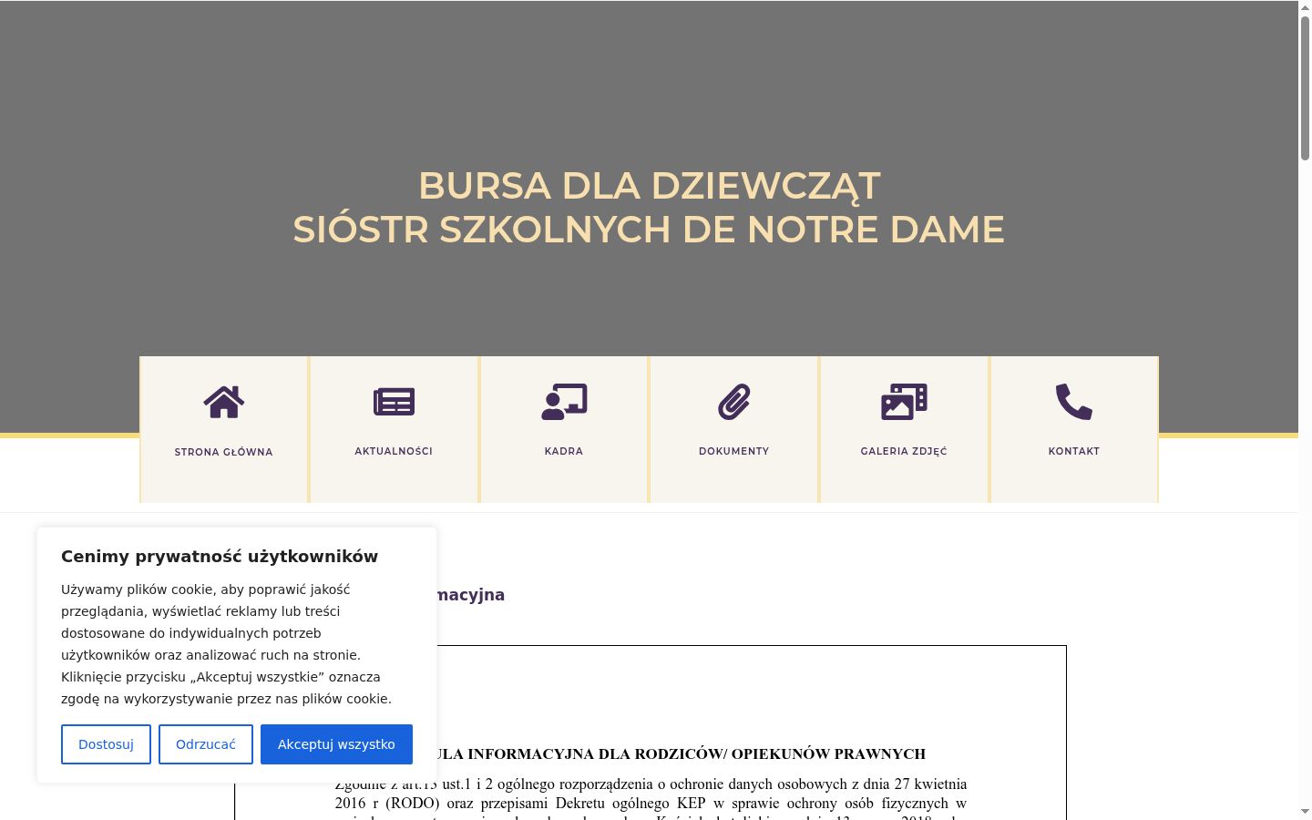 Snímek obrazovky baneru souhlasu zobrazeného před jakoukoli interakcí