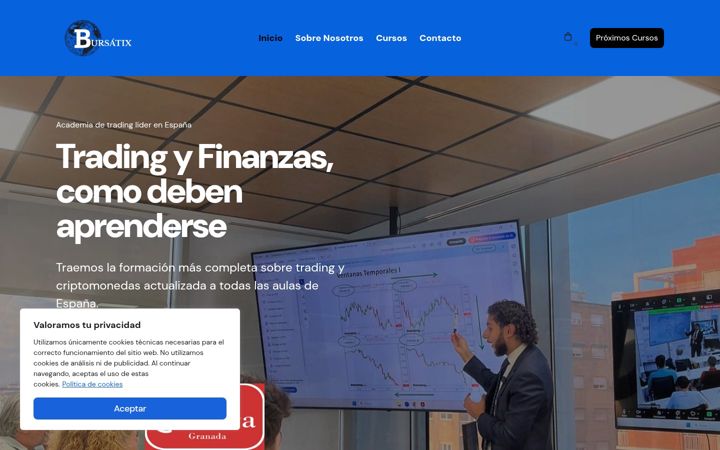 Screenshot of bursatix.com