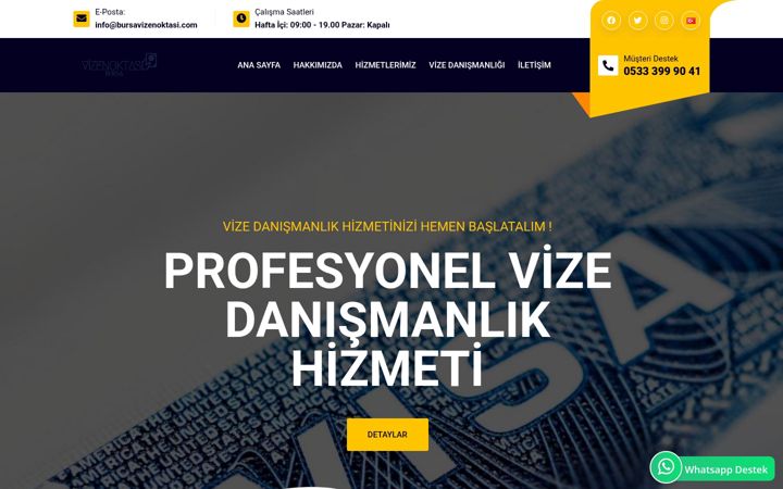 Screenshot of bursavizenoktasi.com