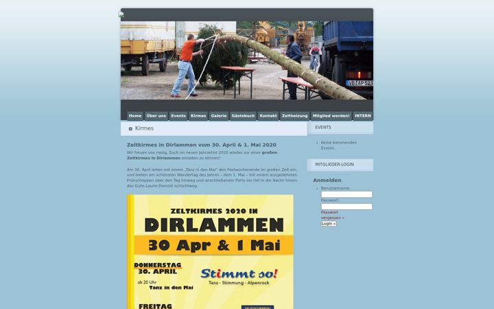 Screenshot of burschenschaft-dirlammen.de
