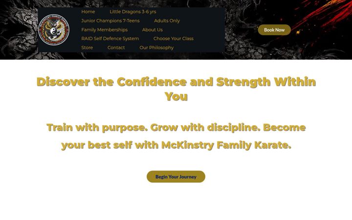 Screenshot of burscoughmartialarts.co.uk