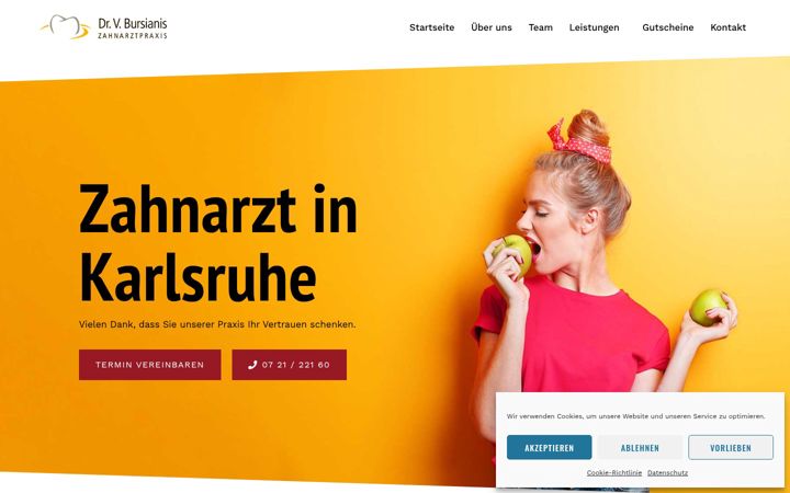 Screenshot of bursianis.de