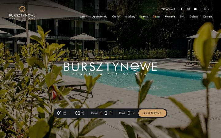 Screenshot ta' bursztynowe-resort.pl