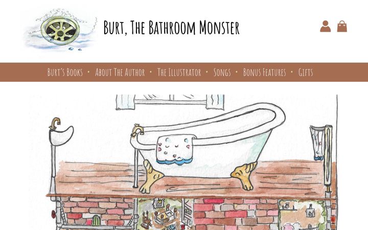Screenshot of burt-thebathroommonster.co.uk