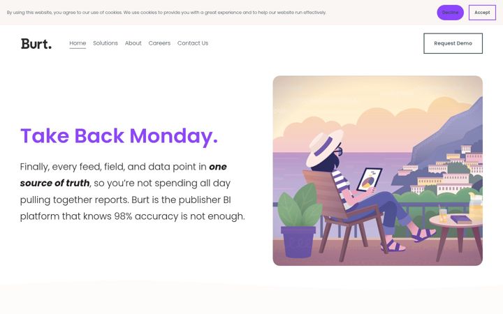Screenshot of burt.ai