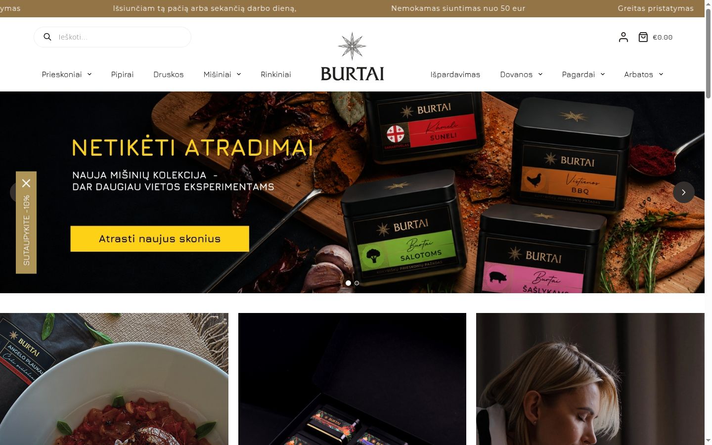 Screenshot tal-banner tal-kunsens muri qabel kwalunkwe interazzjoni