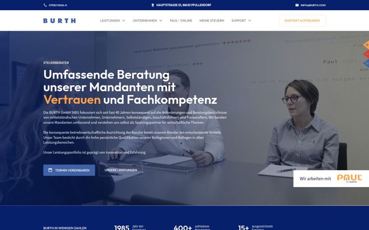 Screenshot of burth.com