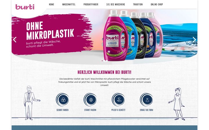 Screenshot of burti.de