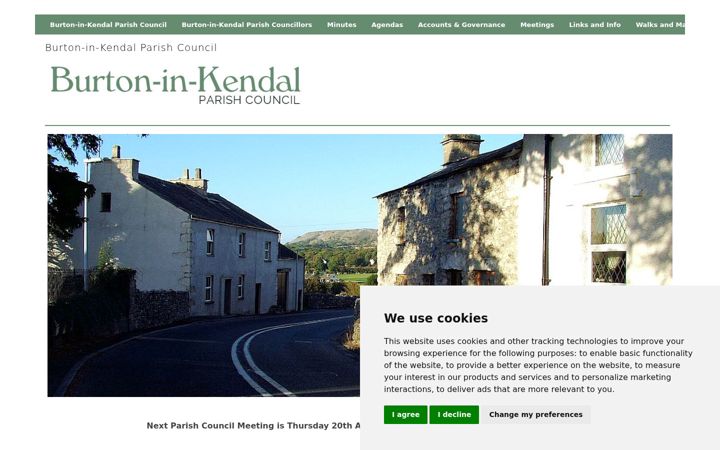 Screenshot of burton-in-kendal-pc.gov.uk