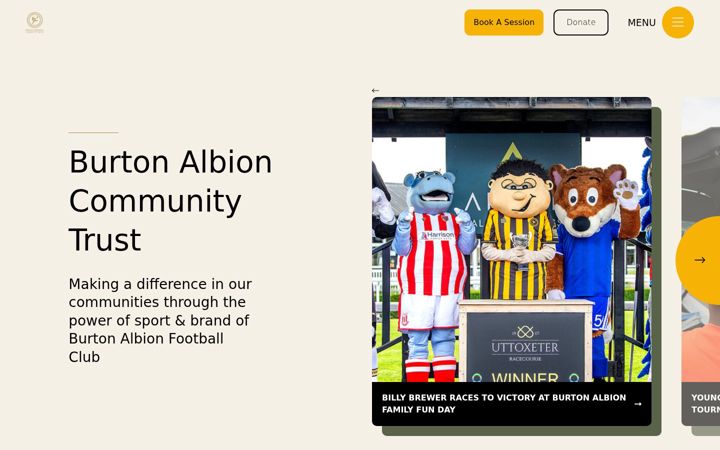 Screenshot of burtonalbioncommunitytrust.co.uk
