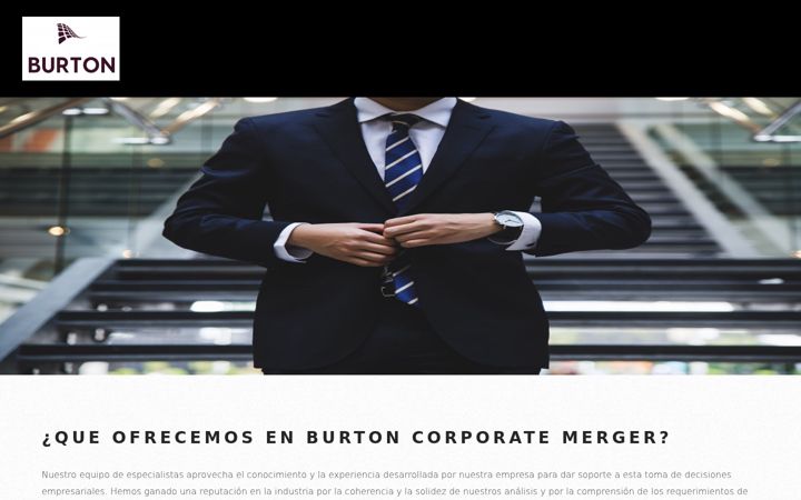 Screenshot of burtoncorporate.com