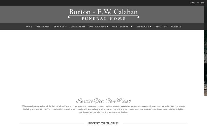Screenshot of burtonfh.com
