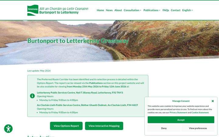 Zrzut ekranu burtonportletterkennygreenway.ie
