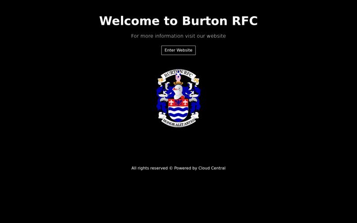 Screenshot of burtonrfc.co.uk