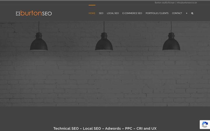Screenshot of burtonseo.co.uk