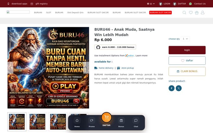 Screenshot of buru46.com