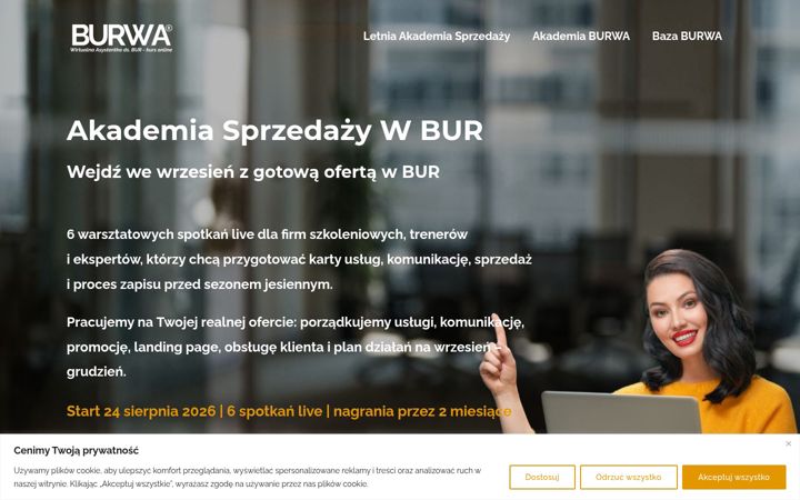 Screenshot ta' burwa.pl