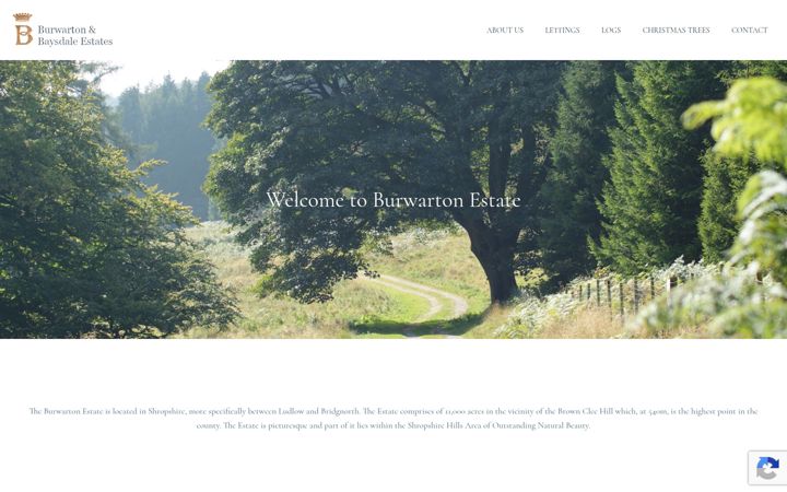 Screenshot of burwarton-estates.co.uk
