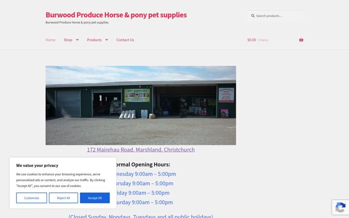 Screenshot of burwoodproduce.com